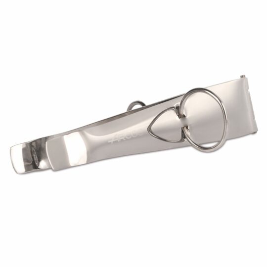 Pinza jamon inox con anillas