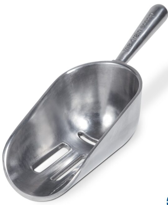Pala alimentacion inox perforada