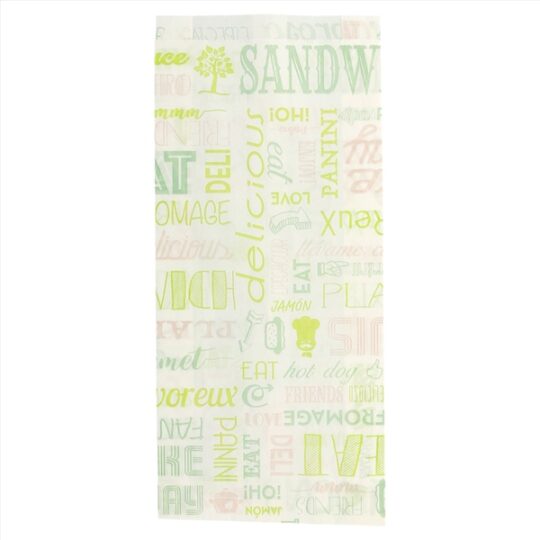 Bolsa papel bocadillo 12x4x26 cm 500uds