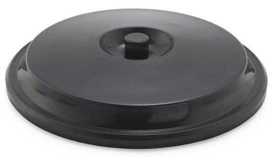 Tapa cubo basura plastico negro 100L