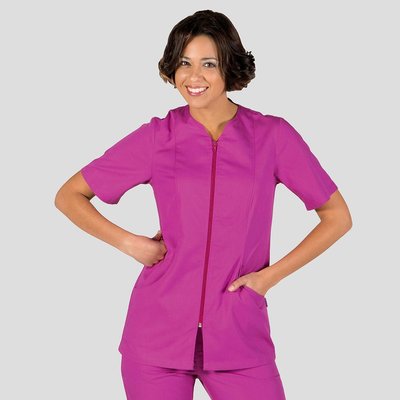 Blusa sra. mod. Sicilia cremallera malva manga corta