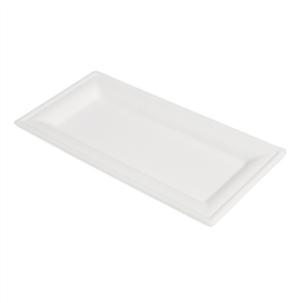 Bandeja melamina pastelera blanca 17x11cm