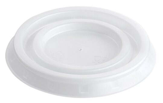 Tapa vaso plastico blanco 150-220 100uds