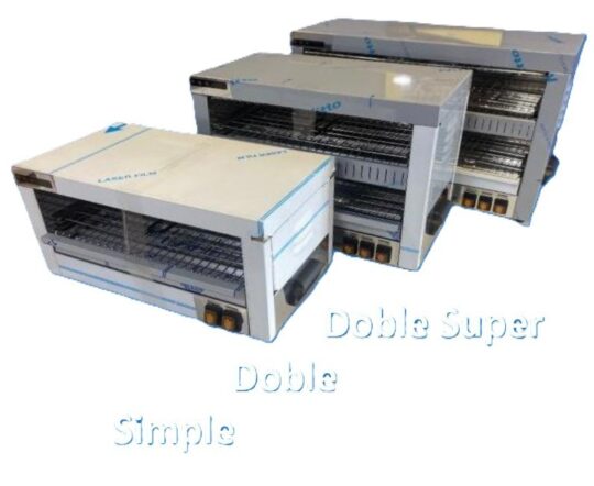 Tostador electrico cuarzo doble Super 3,6kw Pinha