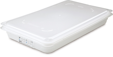 Cubeta alimentacion plastico c/tapa blanca 6L