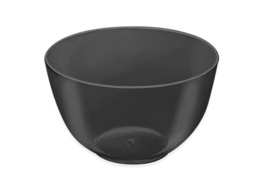 Bol/vaso redondo CT negro 25 ud.