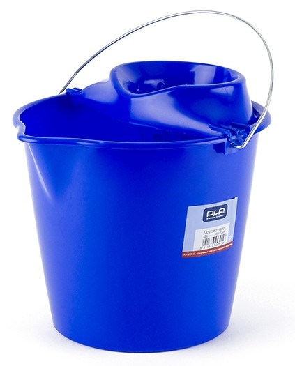 Cubo fregasuelos con prensa domestico azul 15L