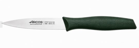 Cuchillo arcos cocina puntilla mango verde oscuro 85 mm