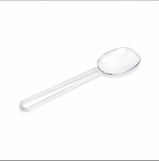 Cucharilla plastico transparente helado 8.5 cm. 500 ud.