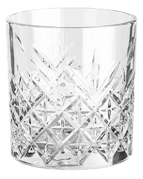 Vaso bajo tallado Monans 35cl 6 uds