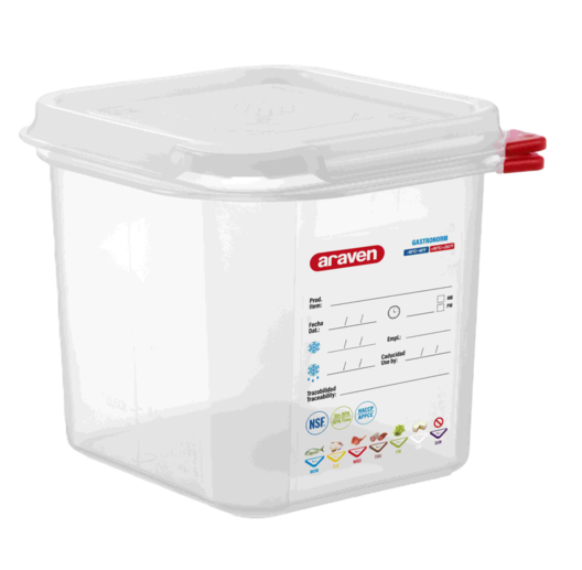Hermetico alimentacion plastico GN 1/3 150 6L