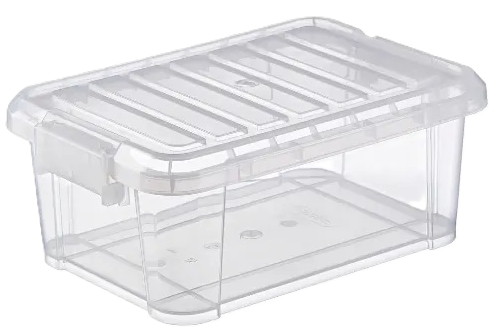 Cubeta alimentacion plastico con tapa transp. 14L