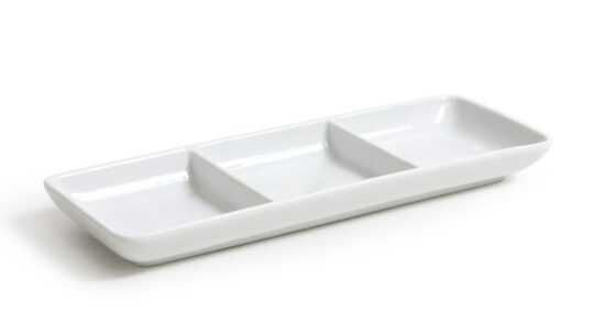 BANDEJA PORCELANA DONG  36X9 CM.