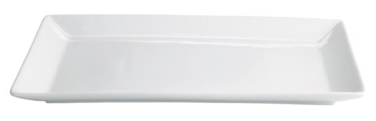 Fuente rectangular Ming blanca 45x28 cm
