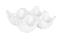 Bandeja porcelana blanca 4 compartimentos mod. Narido 10x10 cm