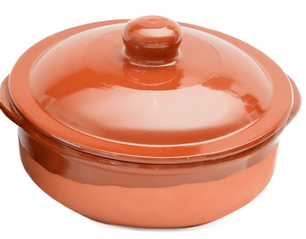 Cazuela barro con tapa 28cm