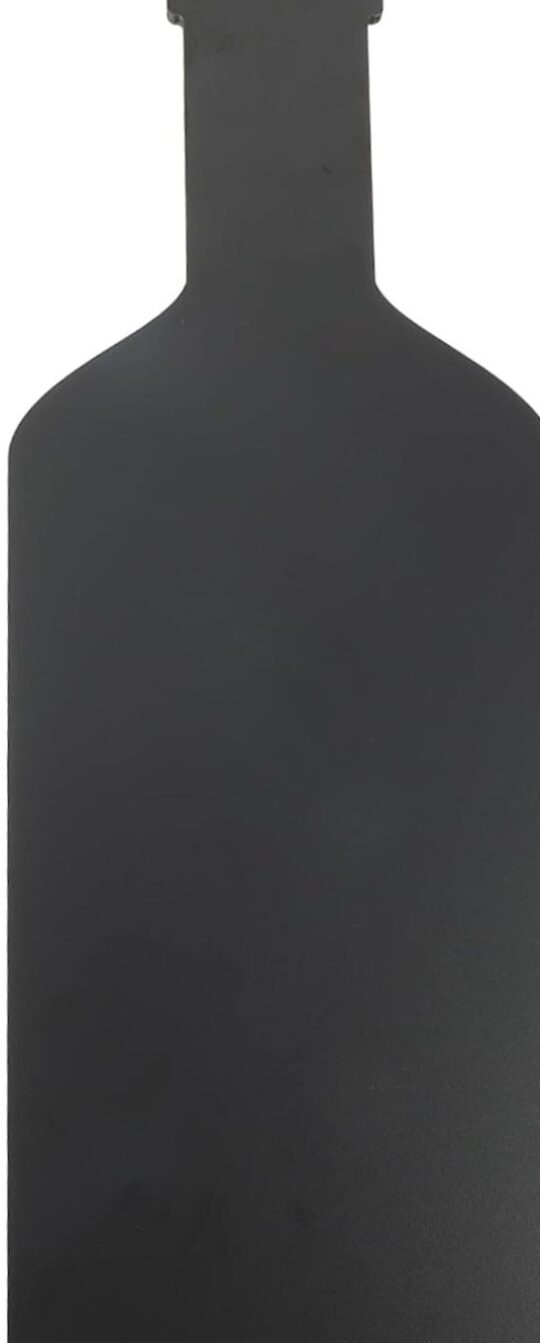 Pizarra panel negro botella