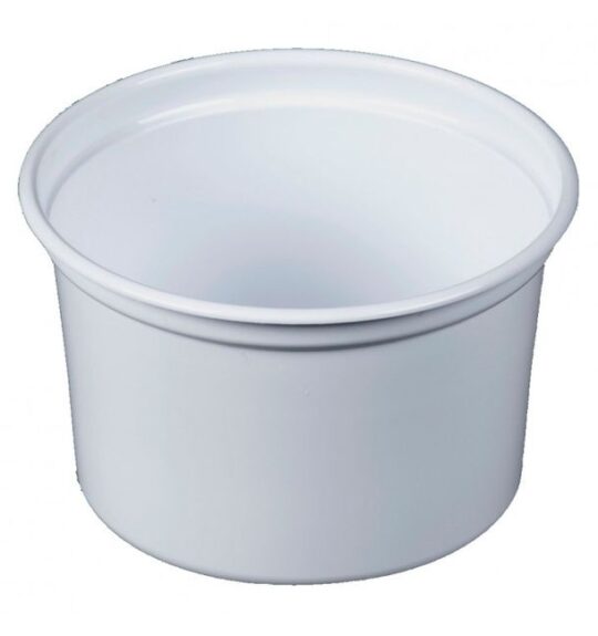 Envase plastico tarrina blanca redonda 450 50uds