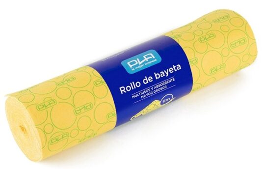 Rollo bayeta limpieza amarilla 40cm 6mts