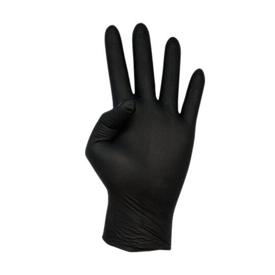 Guante desechable nitrilo negro T/S 100uds