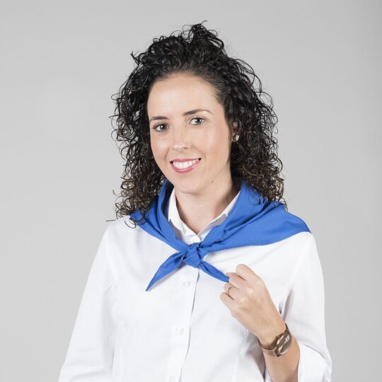 Pañuelo cocinero unisex azul