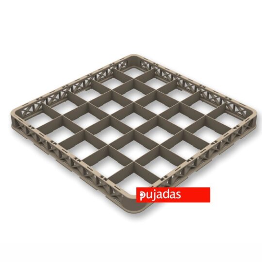 Suplemento cesta lavado 25 compartimento 50x50 cm.