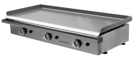 Plancha gas acero laminado 100x40 cm