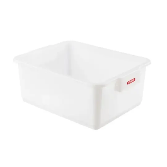 Cubeta alimentacion plastico blanca 35L 53x40x20