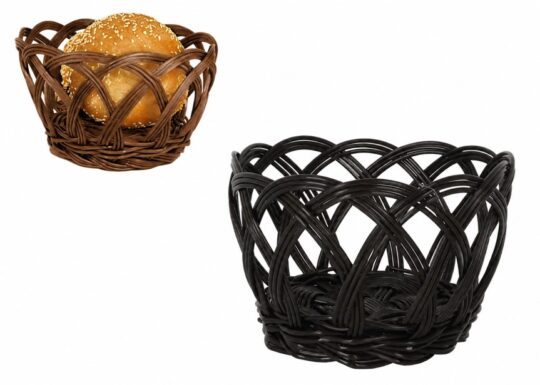 Cesta pan redonda rattan pp 15x8 cm.