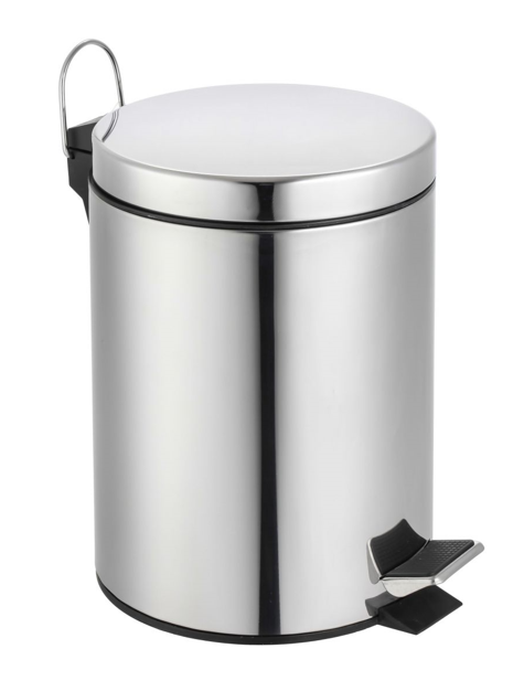 Cubo basura metal con pedal 7 L.