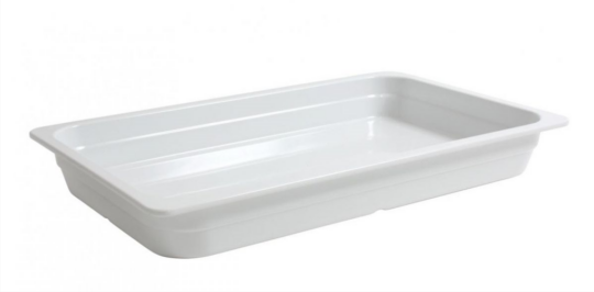 Cubeta GN/1 melamina blanca 53x3205x10 cm.