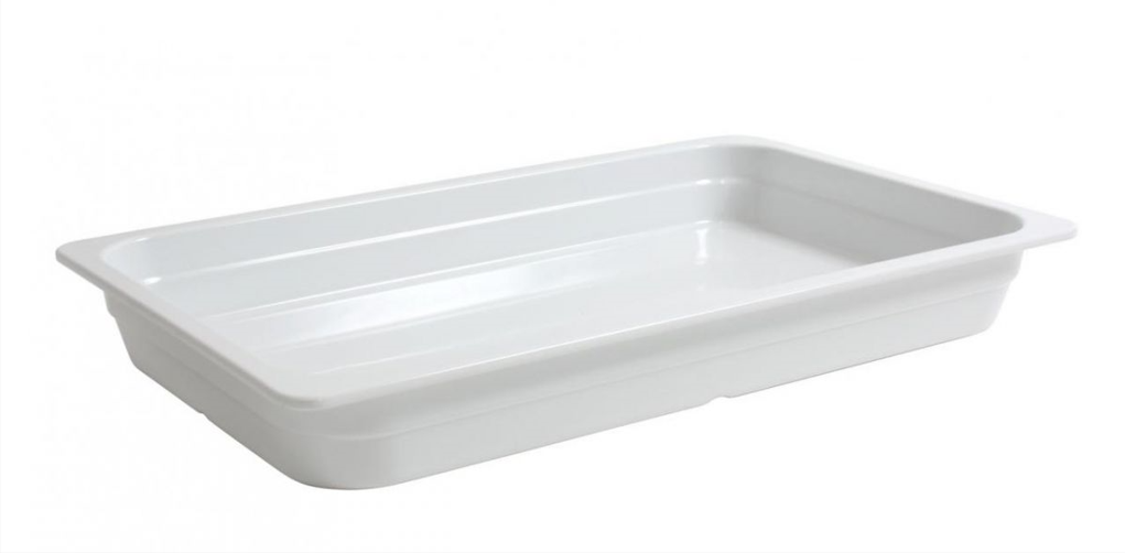 Cubeta GN/1 melamina blanca 53x3205x10 cm.
