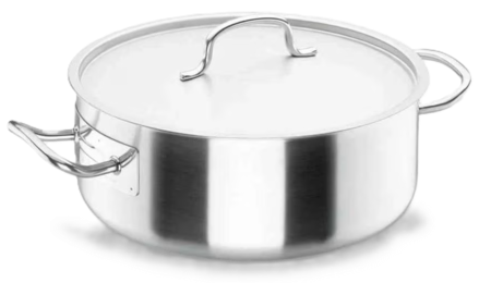 Cacerola inox con tapa Chef 36cm 14L