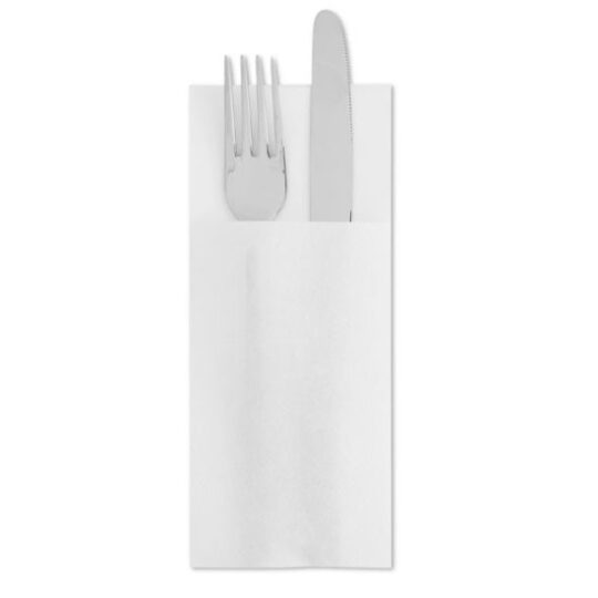 Servilleta papel 33x40 PP kanguro blanca 60uds