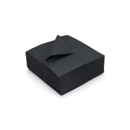 Servilleta papel 20x20 PP negra 100uds
