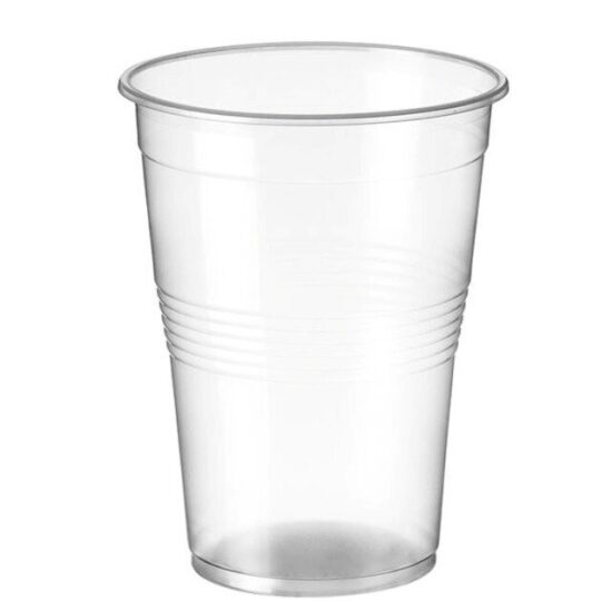 Vaso plastico transparente 220 100uds