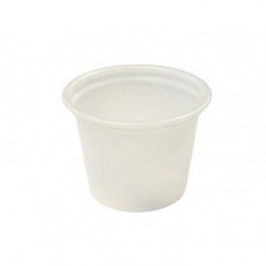 Salsera plastico transparente PP 125 ml 100uds