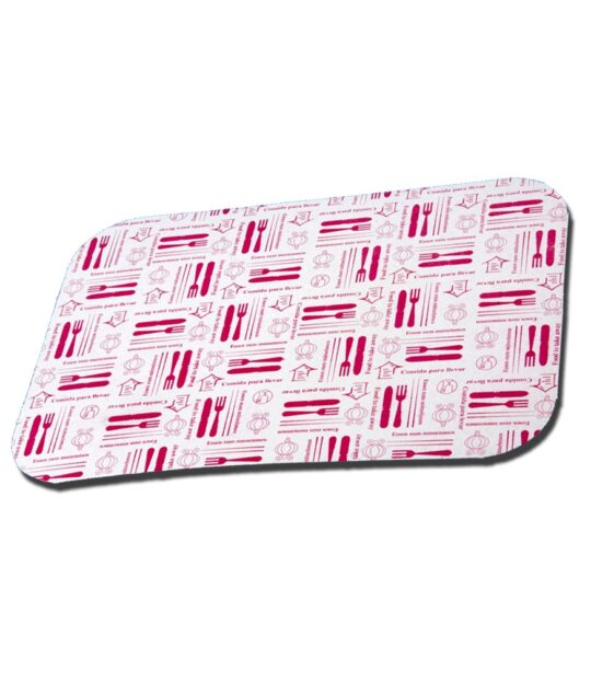 Tapa envase aluminio rectangular 15cm 100uds