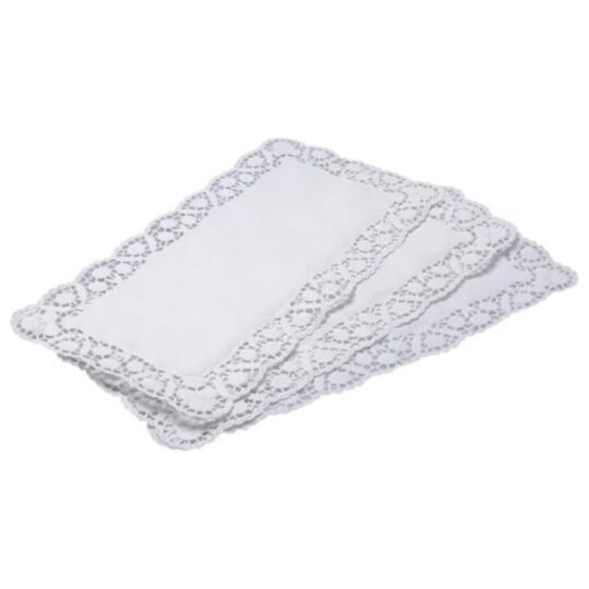 Blonda papel pasteleria rectangular 21x27 cm 100uds