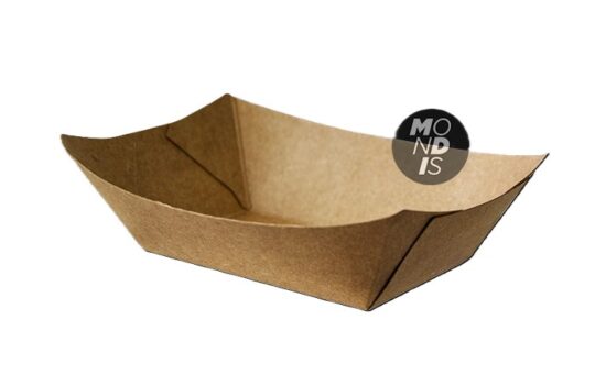 Barqueta carton kraft 650 15x8cm 100udS