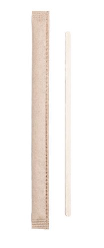 Paletina biodegadrable enfundada papel kraf  14 cm. 500 ud.